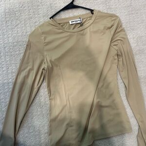 Princess Polly Taupe Long Sleeve Top